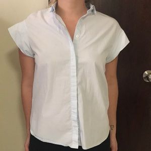 ZARA button down short sleeve shirt.